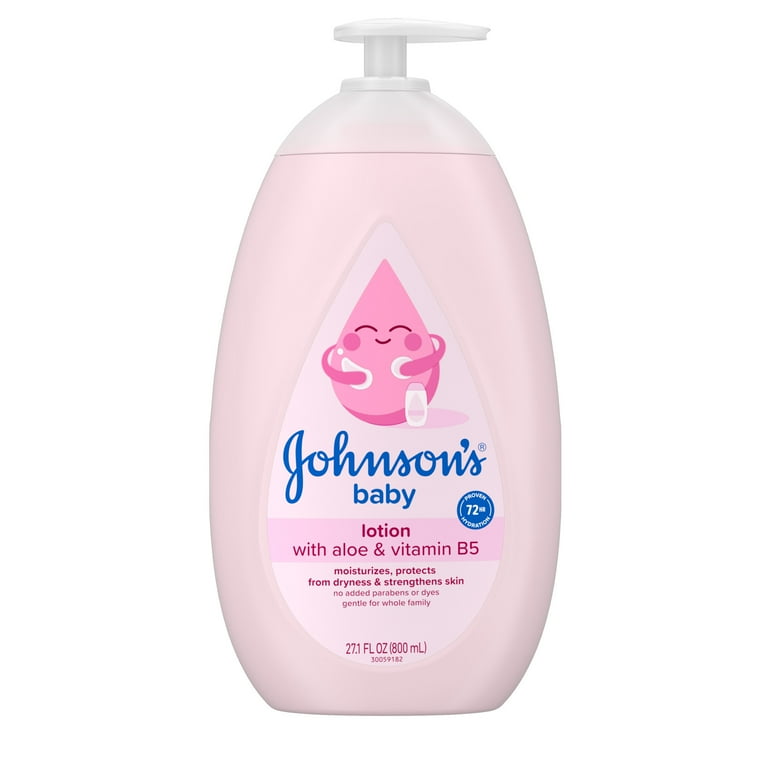 Johnson's Pink Baby Lotion with Coconut Oil oz for Dry