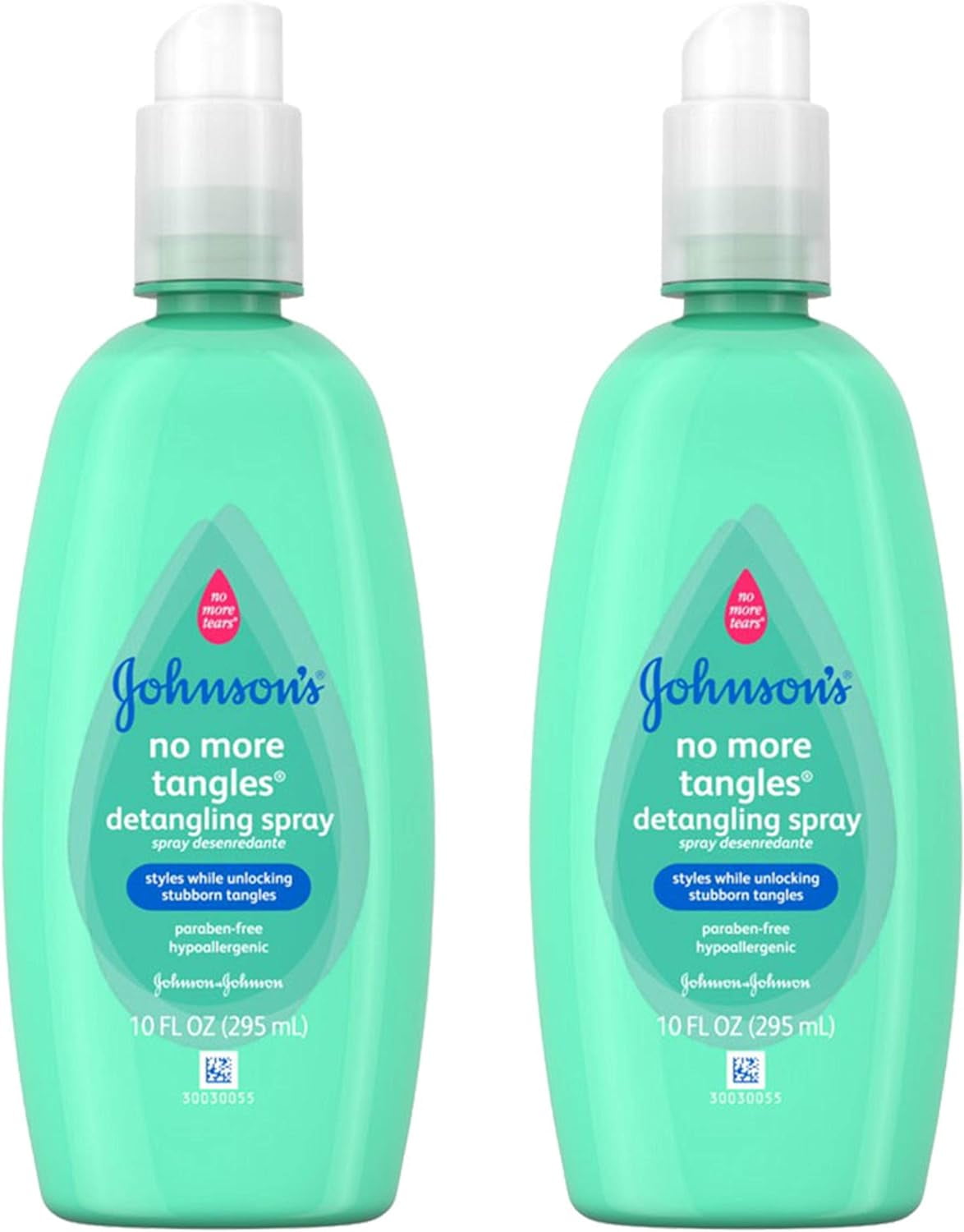 Johnson's No More Tangles Spray Detangler, 10 Ounce (Pack of 2) No More