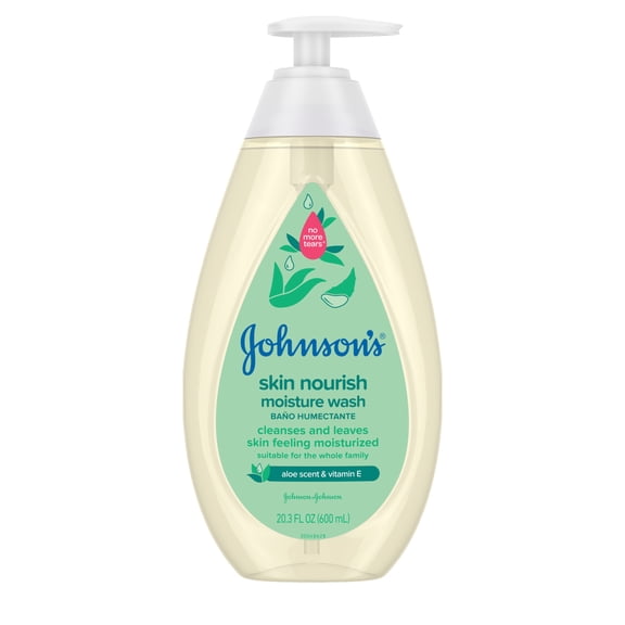 Johnson's Skin Nourish Moisture Baby Body Wash, Aloe, 20.3 fl. oz