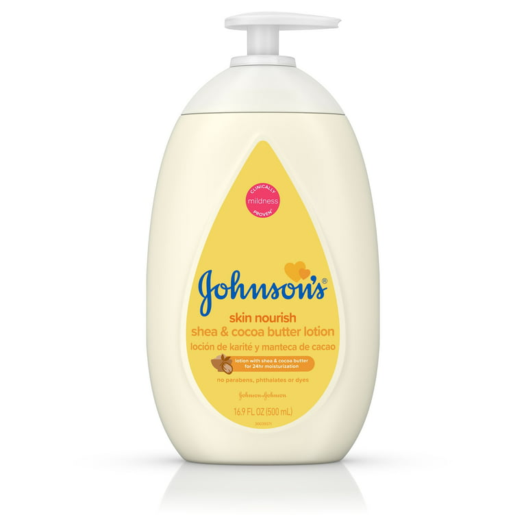 Johnson's Tear-Free Skin Nourish Moisture Baby Soap & Body Wash, Shea &  Cocoa Butter Shower Gel, 16.9 FL OZ 