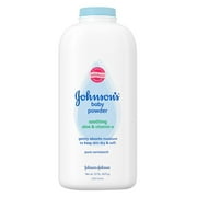 Johnsons Baby Powder With Aloe And Vitamin E Pure Cornstarch #3059 - 22 Oz 2 Pack