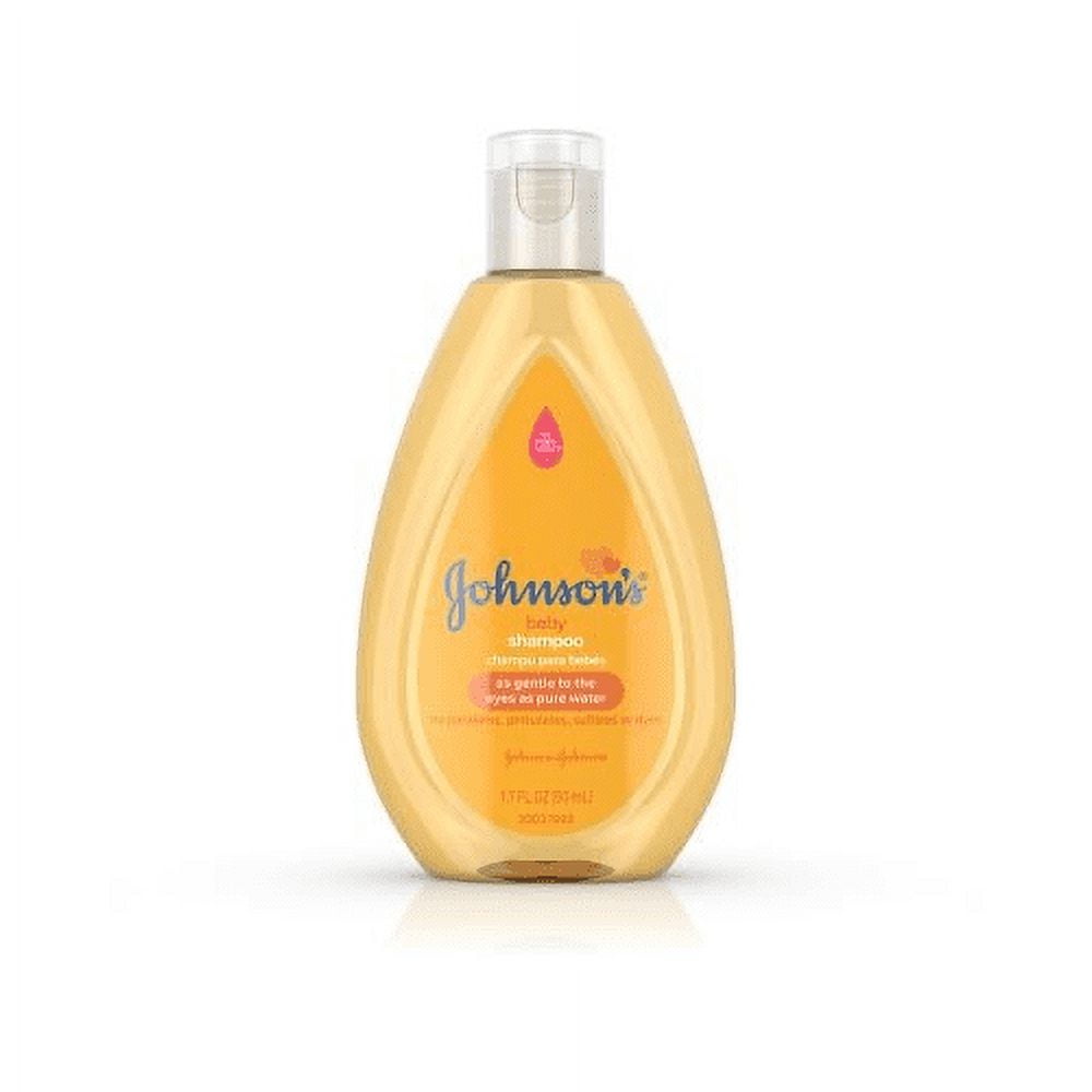 Johnsons Baby Shampoo with Gentle Tear Free Formula, Travel Size, 1.7 ...