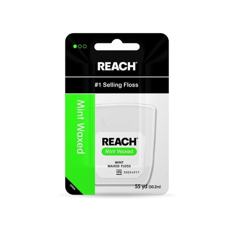 Reach Floss, Mint Waxed, 1 Roll (Pack of 8)
