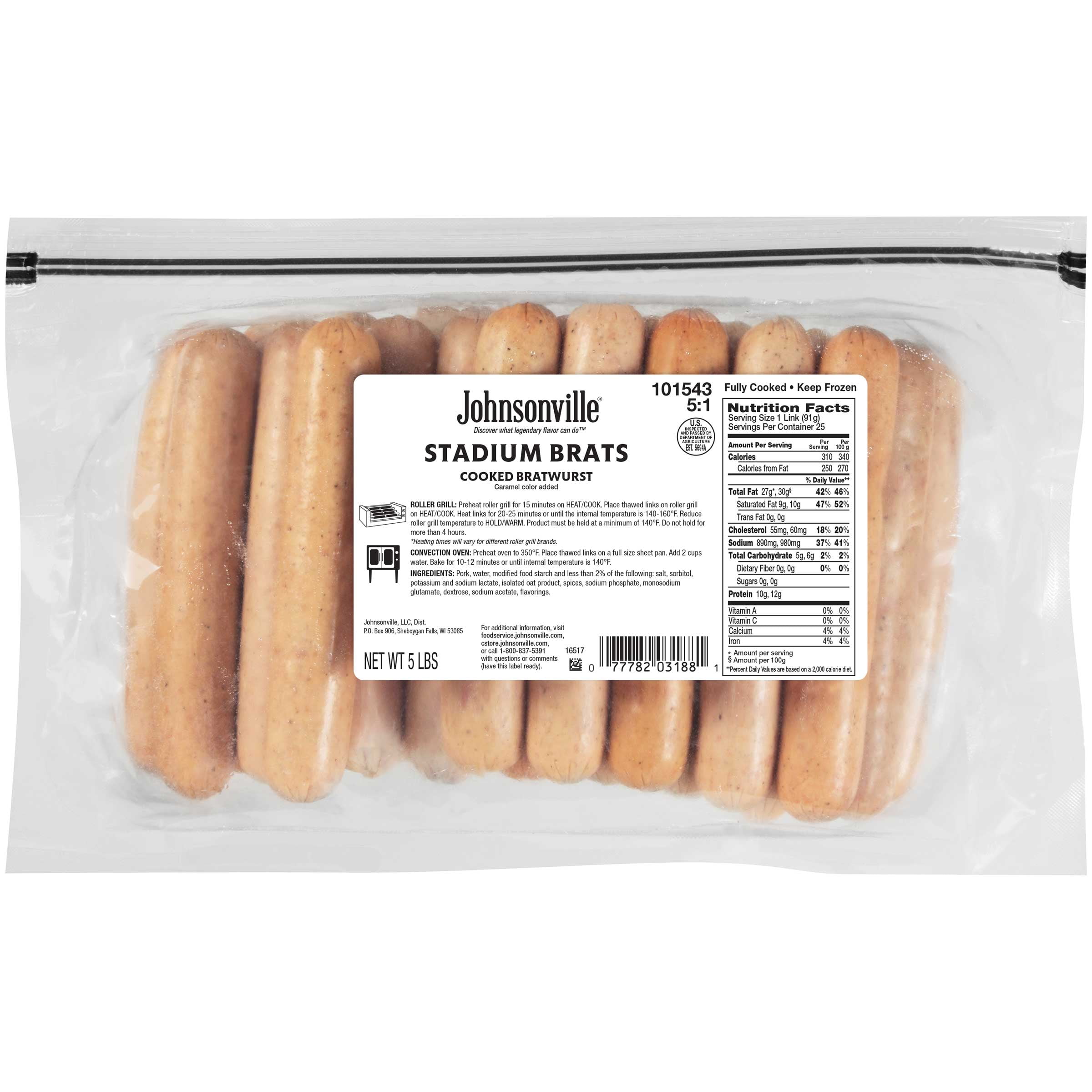 Johnsonville Original Bratwurst - 19oz/5ct