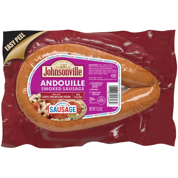 Johnsonville Andouille Smoked Rope Sausage, 13.5 oz