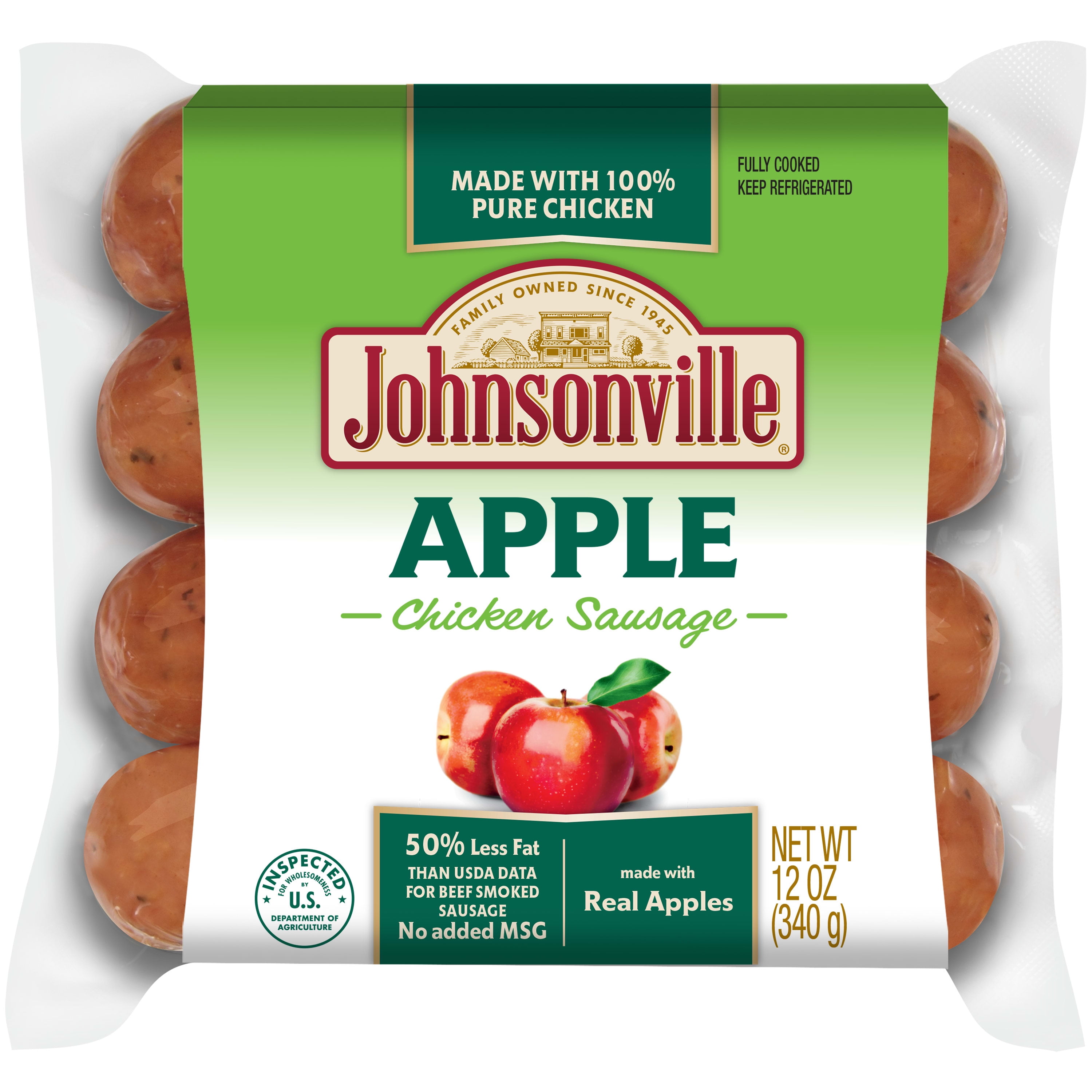 Johnsonville Apple Chicken Sausage, 4 Links, 12 oz