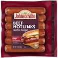 thumbnail image 1 of Johnsonville Beef Hot Smoked Sausage, 6 Links, 12 oz, 1 of 9