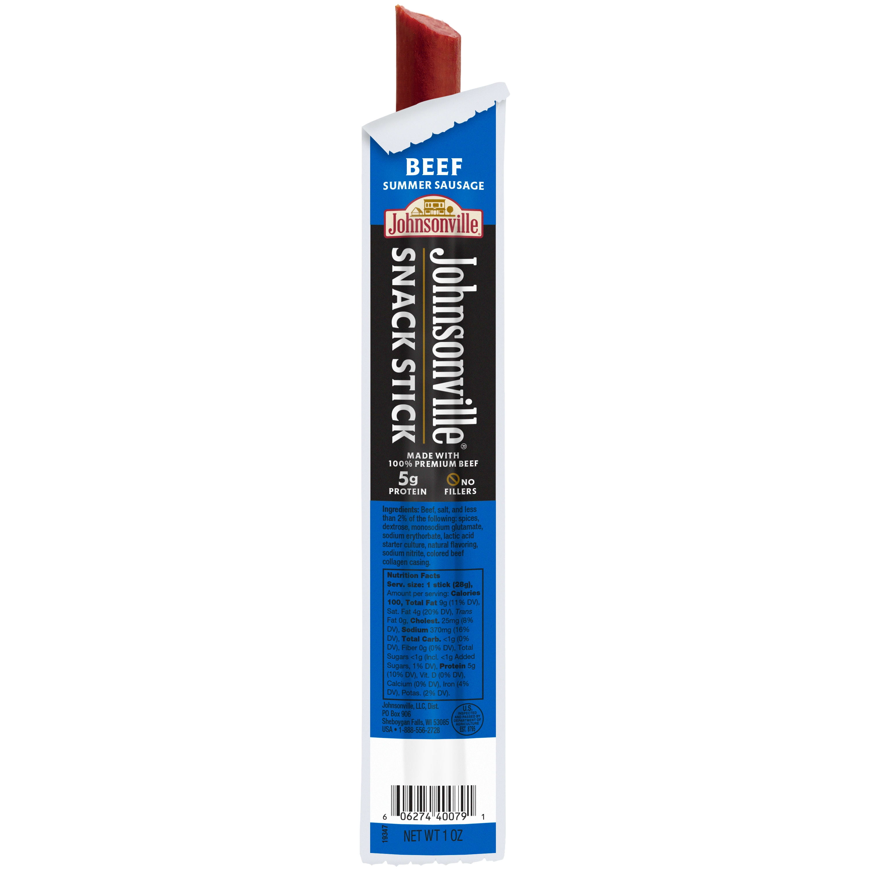 Johnsonville Beef Summer Sausage Snack Sticks 1 oz stick