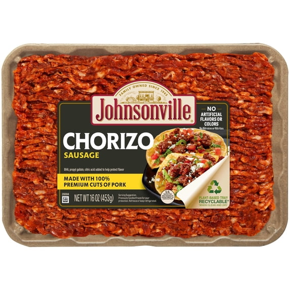 Johnsonville Ground Chorizo Sausage, 16 oz (Frozen)