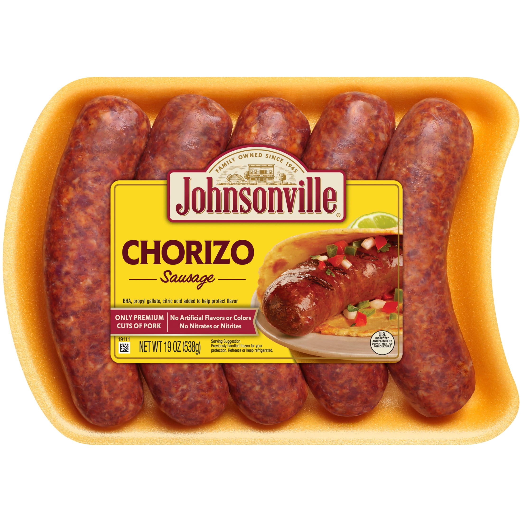 Johnsonville Chorizo Pork Sausage Links, 19 oz (5 Count) Refrigerated
