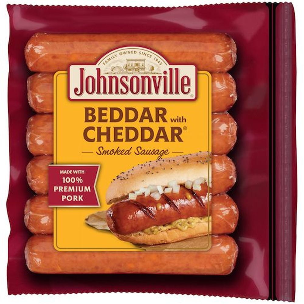 Johnsonville Fully Cooked Beddar with Cheddar Smoked Sausage Links, 14