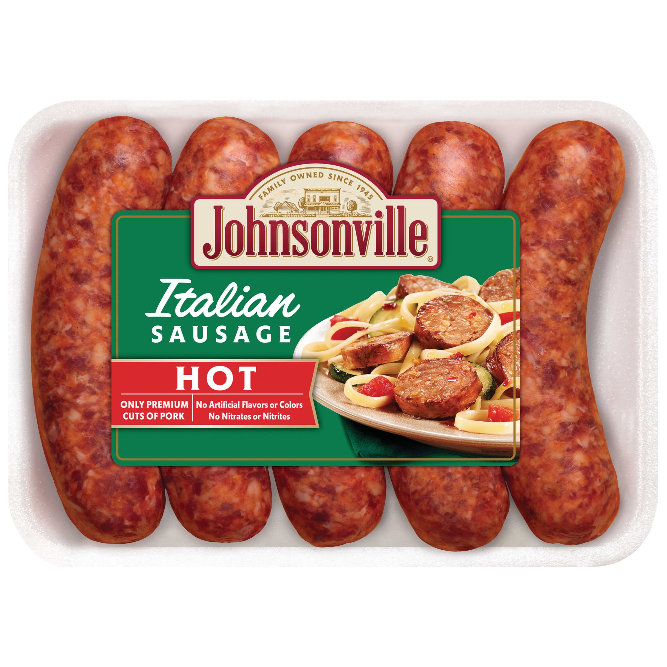 Johnsonville Hot Italian Pork Sausage Links 19 oz Count