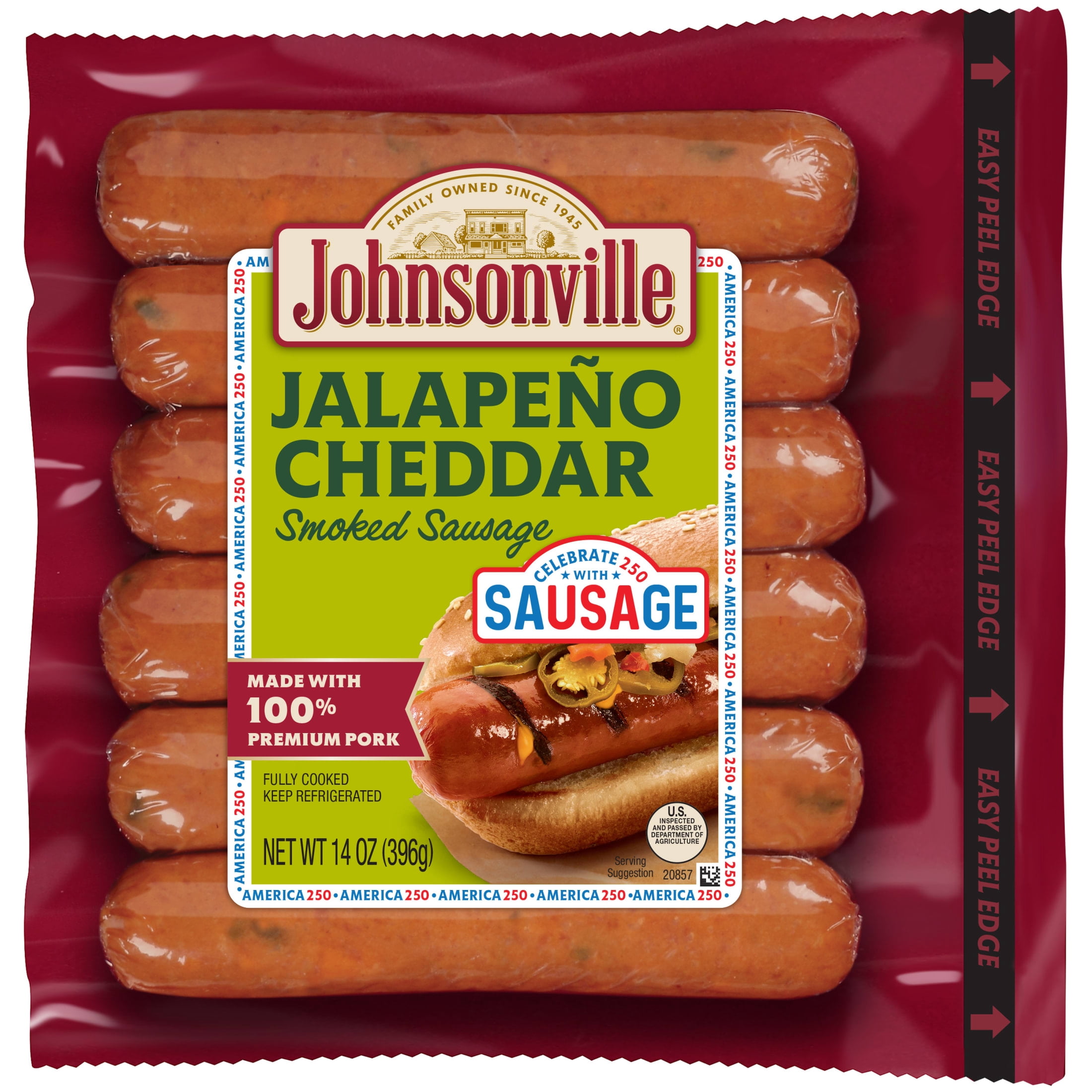 Johnsonville Hot Fully Cooked Original Jalapeno & Cheddar Smoked