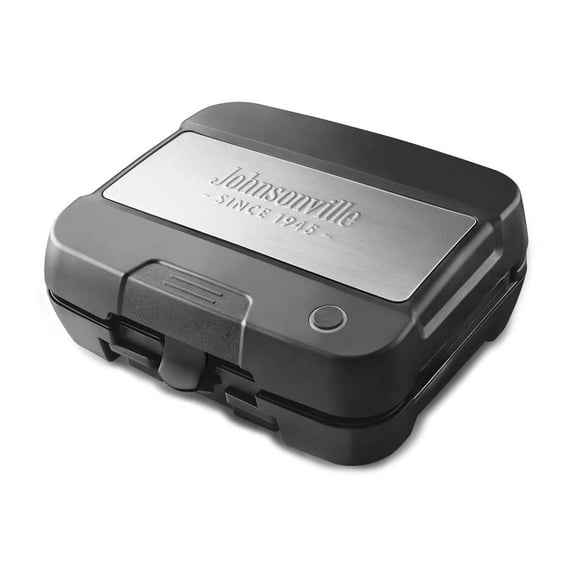 Johnsonville Sizzling Sausage 3-in-1 Indoor Electric Grill, Black/Stainless Steel