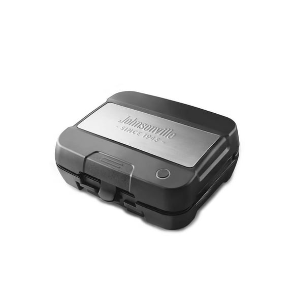 Johnsonville Sizzling Sausage 3-in-1 Indoor Electric Grill, Black/Stainless Steel