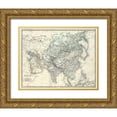 thumbnail image 1 of Johnston, Alexander Keith 18x15 Gold Ornate Wood Framed with Double Matting Museum Art Print Titled - Asia, 1861, 1 of 4