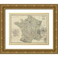 thumbnail image 1 of Johnston, Alexander Keith 24x20 Gold Ornate Wood Framed with Double Matting Museum Art Print Titled - France, 1861, 1 of 4