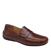 Johnston & Murphy Cort Penny Mahogany Full Grain 25-3662-206 Mens Size 8