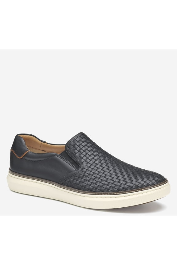 McGuffey 2 Woven Slip-On 25-2995 Black Woven Full Grain