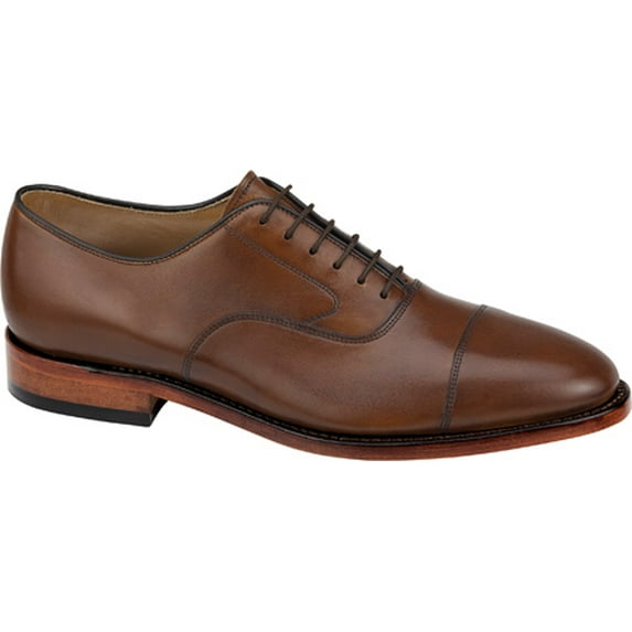 Johnston & Murphy Melton Cap-Toe Dress Shoes (Tan Italian Calfskin, 11)