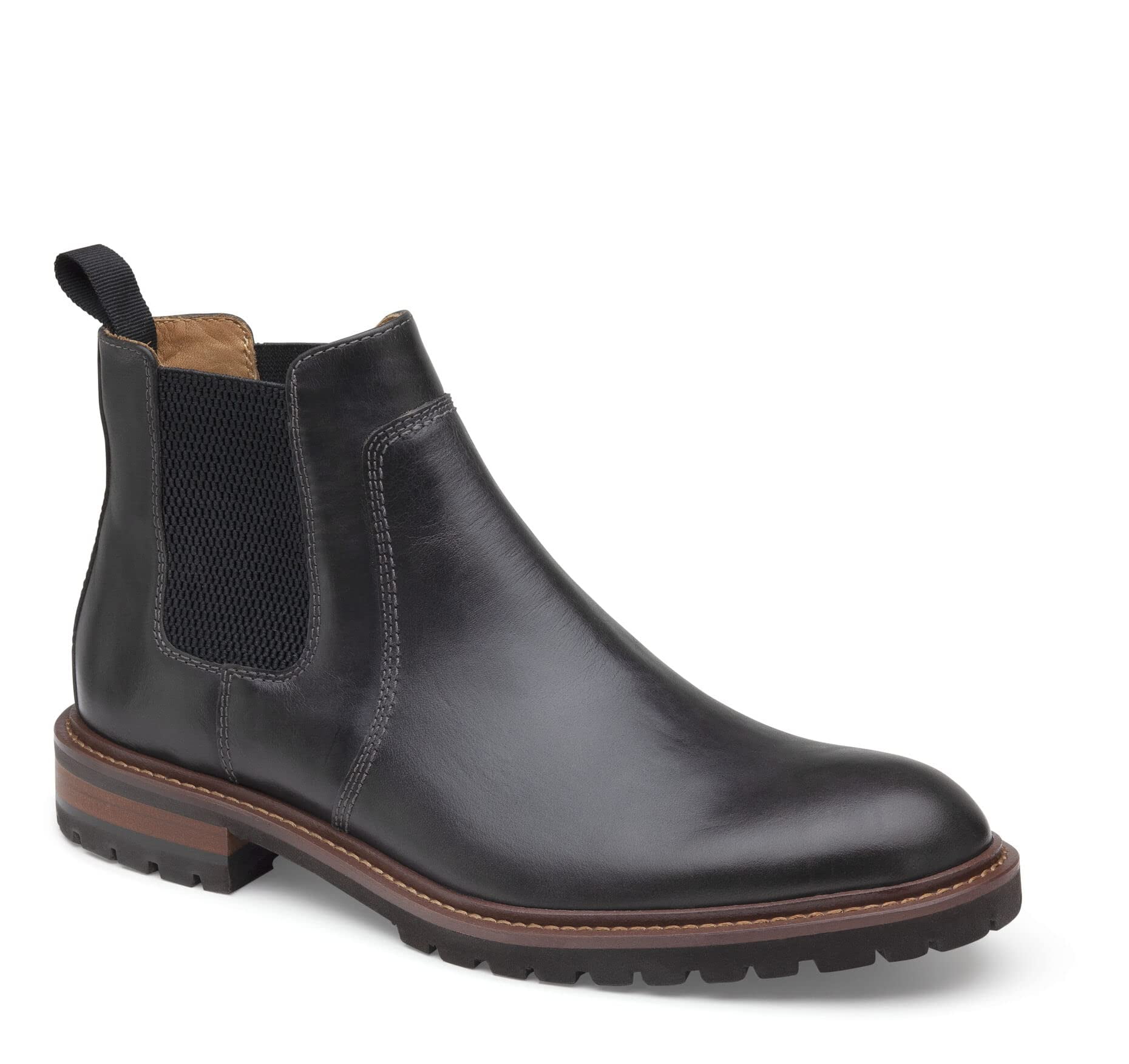 Johnston Murphy Men s Barrett Chelsea Boot Charcoal Full Grain Leather 20 1987 Walmart