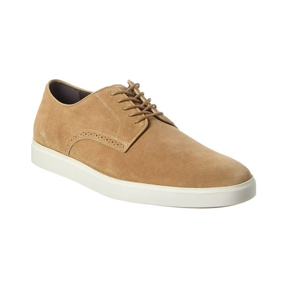 Johnston & Murphy Men's Brody Plain Toe Casual Lace-Up Shoe, Taupe Suede, 10