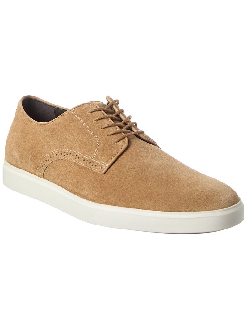 Men\'s Suede Lace-Up Casual Shoes in Taupe Mens Taupe Suede Lace up Boots: ARCHIVE 513 – Officine Creative main image 4