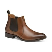 Johnston Murphy Men's Brown Leather Lewis Chelsea Boots
