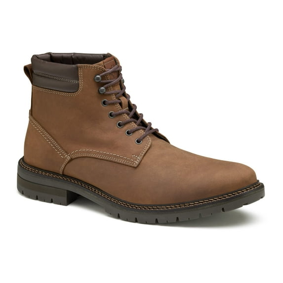 Johnston & Murphy Men's Kipton Plain Toe Boots (Brown Oiled Full Grain, 11)