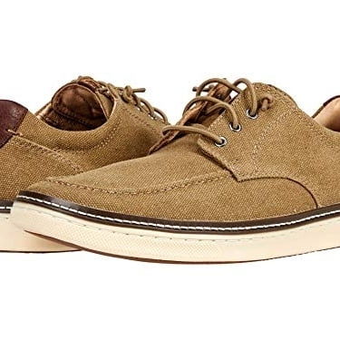 Johnston & Murphy Men's McGuffey Moc Toe Tan Canvas - 25-3646