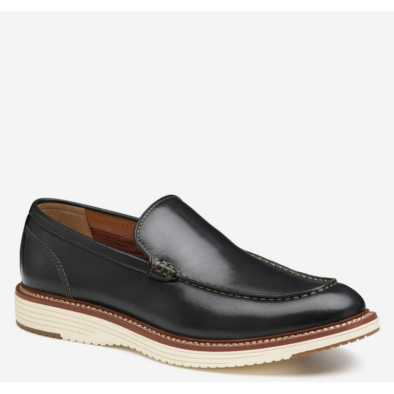Johnston Murphy Men s Upton Venetian Slip On Shoe Black Full Grain 20 4811 Walmart