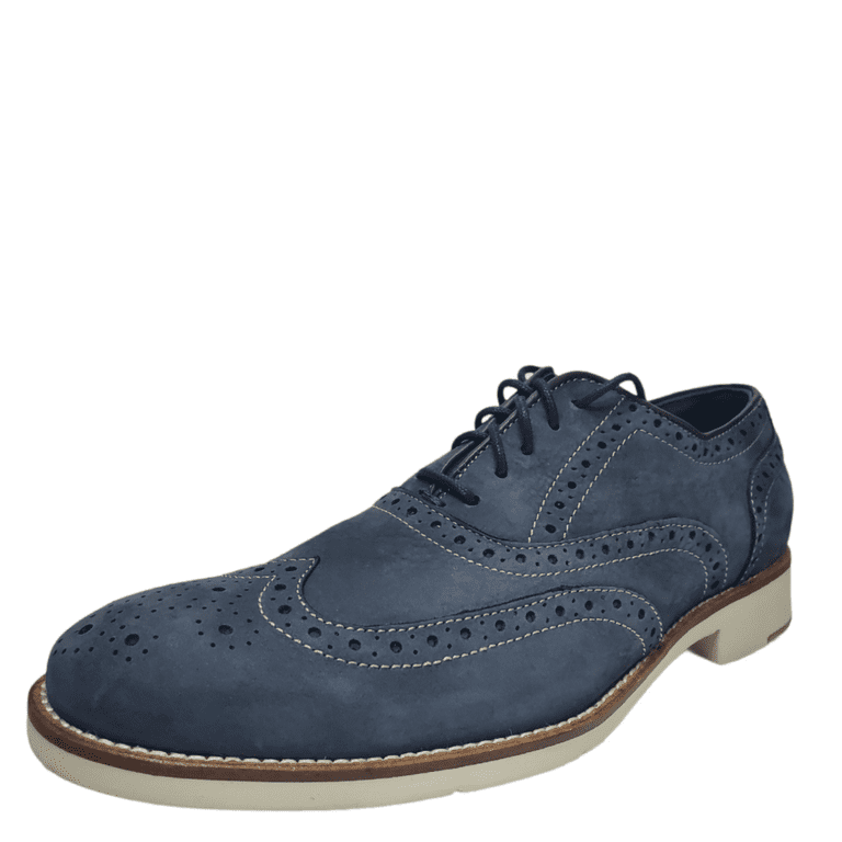 Johnston Murphy Mens Watkins Wingtip Oxfords Nubuck Navy 9.5 M Walmart