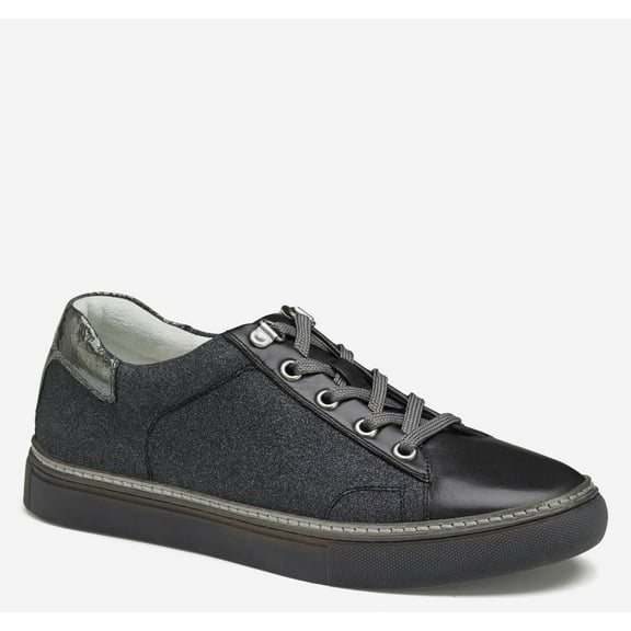 Johnston & Murphy Women's Callie Lace-Up Black Glitter Fabric/Black Glove - 78-14485
