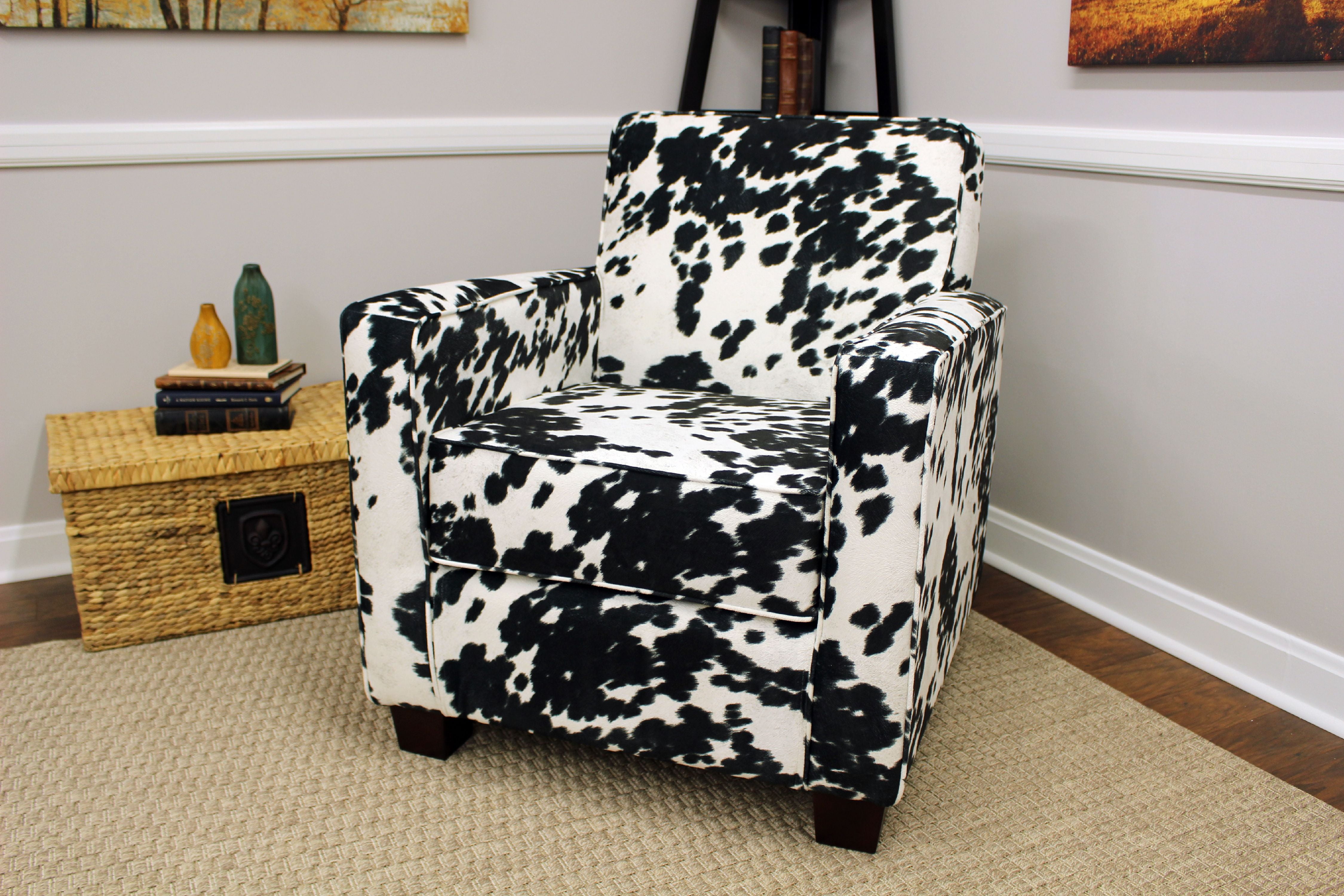 Johnston Trackarm Lounge Chair Cowhide Black
