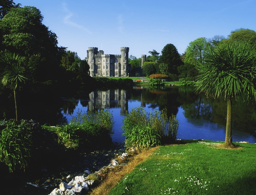 Johnstown Castle Co Wexford Ireland 19Th Century Castle Canvas Art - The Irish Image Collection Design Pics (34 x 26)