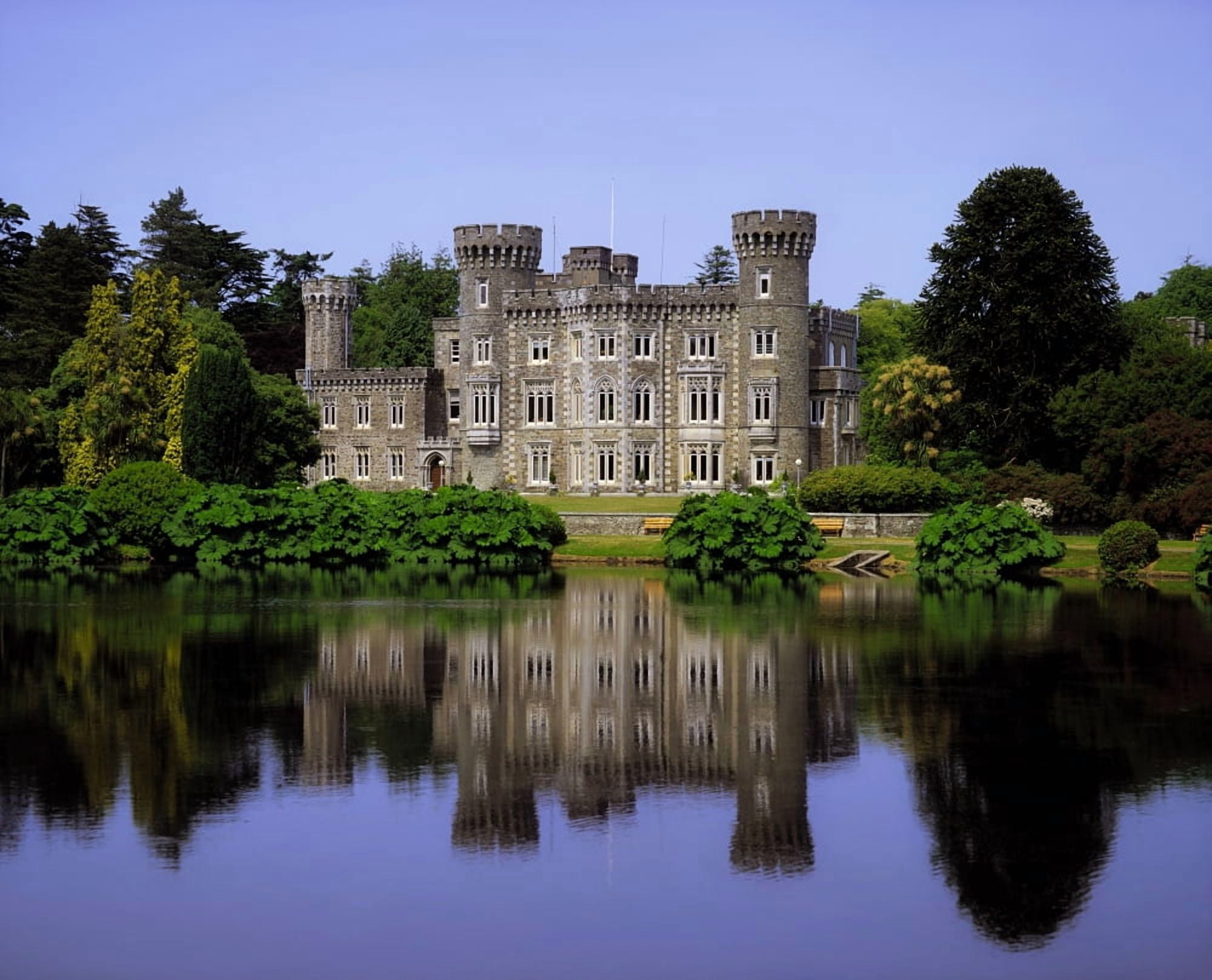 Johnstown Castle Co Wexford Ireland 19Th Century Gothic Revival Canvas Art - The Irish Image Collection Design Pics (34 x 26)
