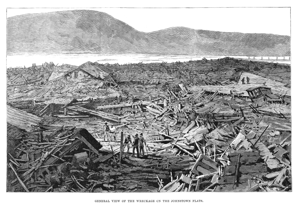 Johnstown Flood, 1889. /N'General View Of The Wreckage On The Johnstown