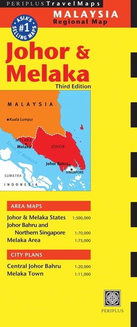 Johor & Melaka Travel Map Third Edition (Sheet map, folded) - Walmart.com