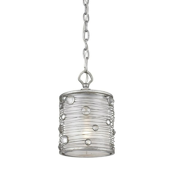 Golden Lighting Joia 1-light Pendant in Peruvian Silver