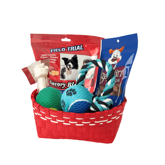 JOICE Perfect Dog Treat Toy Gift Basket Set