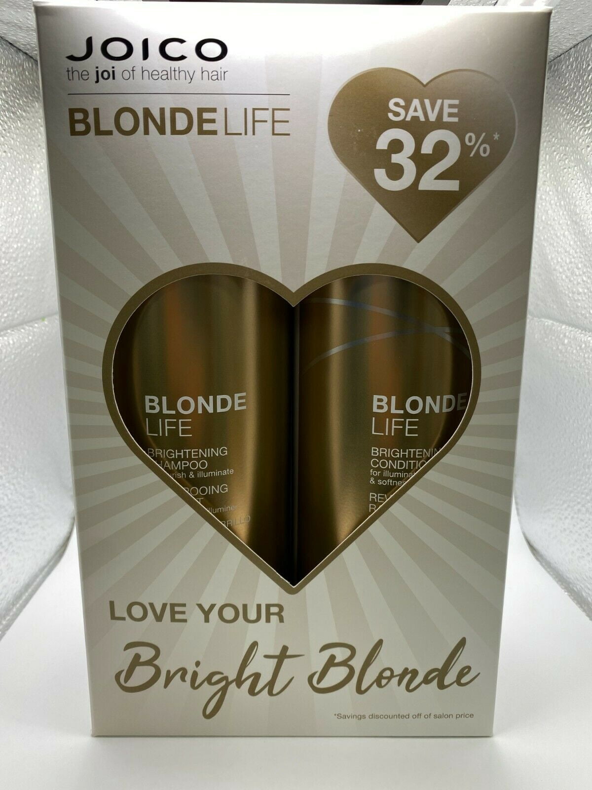 Joico Blonde Life Brightening Shampoo and Conditioner Duo Set 33.8 oz
