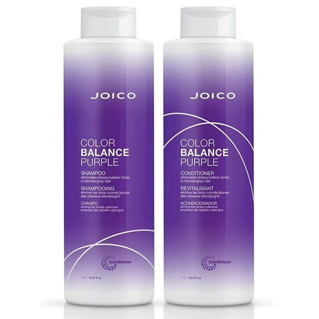 Joico Color Balance Purple Shampoo and Conditioner Set for Color