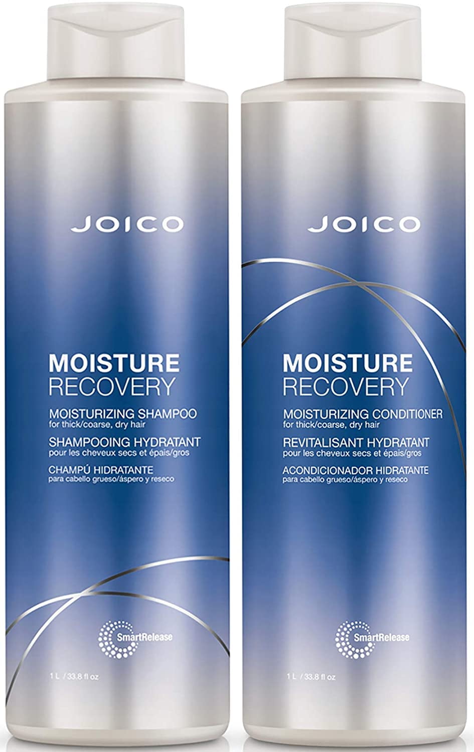 Joico Moisture Recovery Shampoo And Conditioner Liter Duo Set (33.8Oz) New  Look