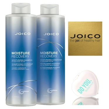 Joico Moisture Recovery Shampoo & Conditioner For Dry Hair Duo Set W/ Mirror 33.8 Oz / 1000Ml Large Liter Duo Kit