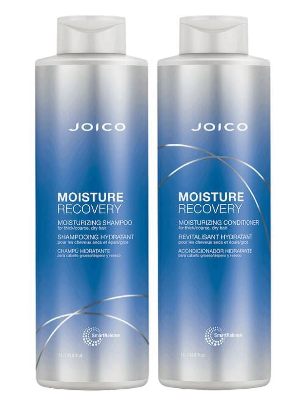Joico Moisture Recovery Shampoo and Conditioner Liter Duo Set 33.8 oz