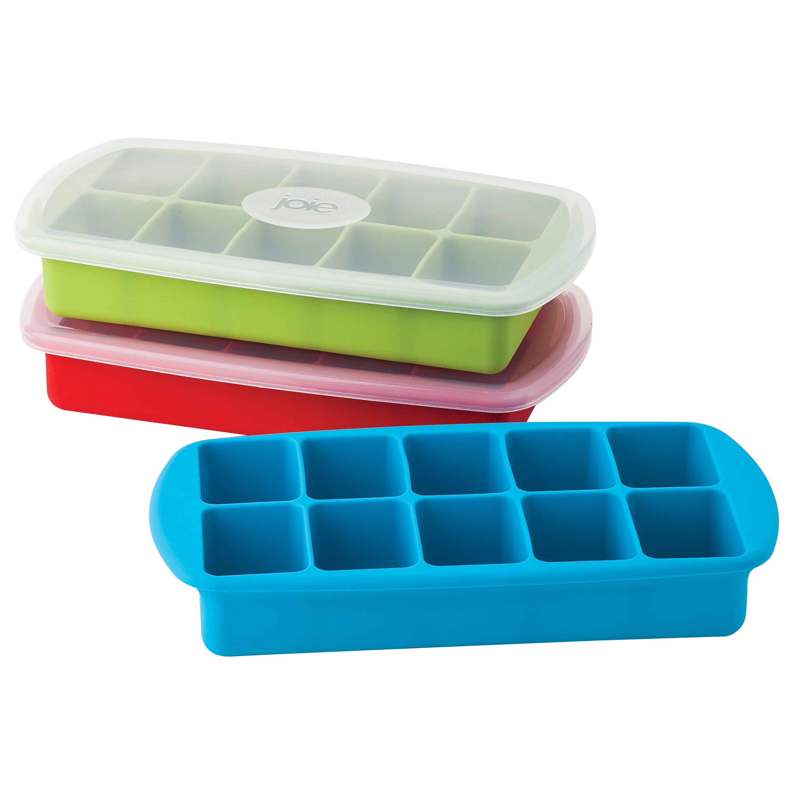  Joie Mini Ice Cube Tray with Lid and Flip & Fill Tabs, Assorted  Colors (8541983721) : Home & Kitchen
