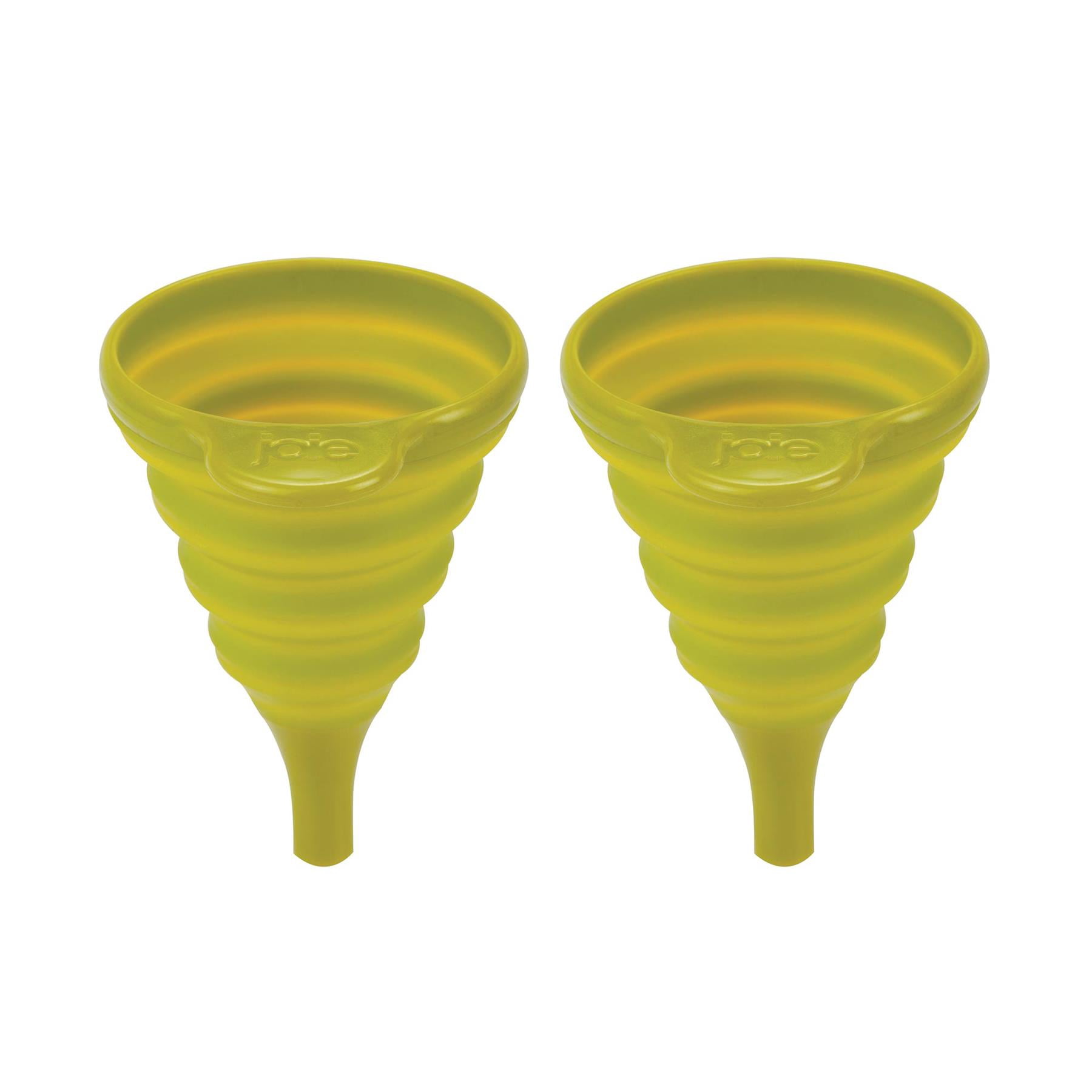 Joie Collapsible Funnel, Flexible Silicone, Assorted Colors, Set of 2 ...