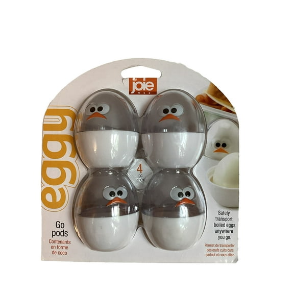 Joie Eggy Pods 4 Pack Hard-Boiled Egg Travel Holders, BPA-Free