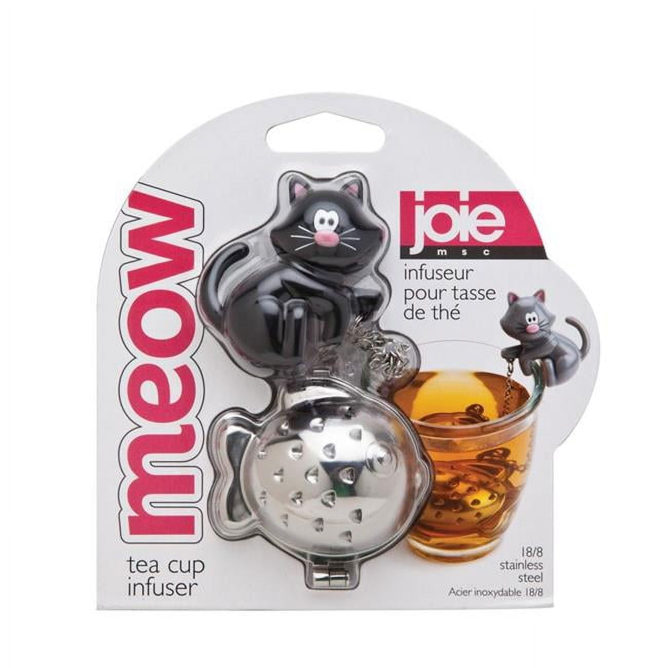 Joie MSC 6425300 2 x 1.5 in. Clear Plastic & Stainless Steel Tea Infuser - Walmart.com