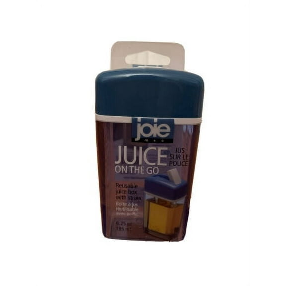 Joie MSC ~ Juice On The Go ~ Reusable Juice Box With Straw ~ 6.25 Oz - Colors may vary